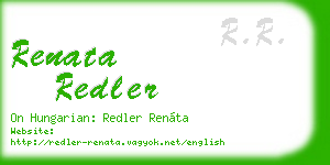 renata redler business card